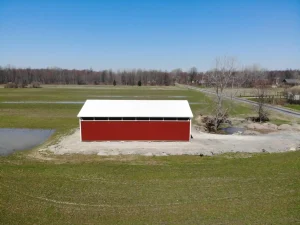 Agricultural pole barn by Stately Builders in Clarence Center, NY.