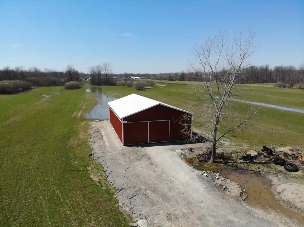 Agricultural pole barn by Stately Builders in Clarence Center, NY.