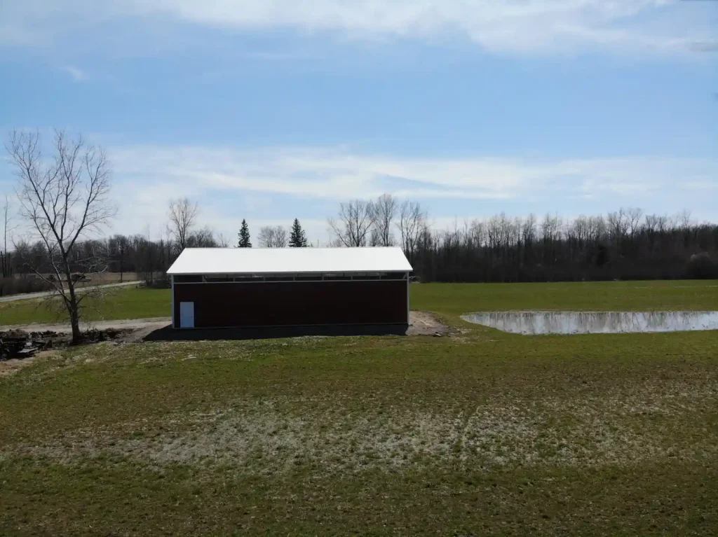 Agricultural pole barn by Stately Builders in Clarence Center, NY.