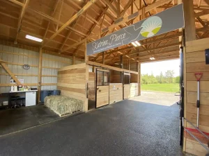 Equestrian post frame pole barn and stable by Stately Post Frame in Clarence, NY.