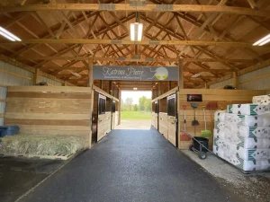 Wooden stable in Clarence Center, NY