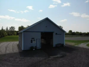 Equestrian post frame pole barn and stable by Stately Post Frame in Clarence, NY.