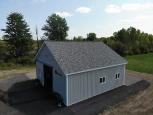 Equestrian post frame pole barn and stable by Stately Post Frame in Clarence, NY.