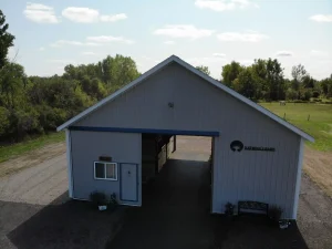 Equestrian post frame pole barn and stable by Stately Post Frame in Clarence, NY.