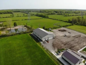 Extra large pole barn garage by Stately Builders in Lockport, NY.
