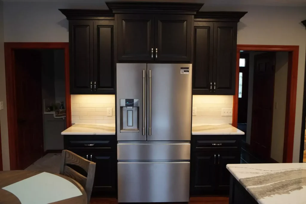 Modern kitchen remodel by Stately Kitchen and Bath in Clarence, NY.
