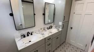 Medium-sized bathroom remodel by Stately Kitchen and Bath in North Buffalo, NY.