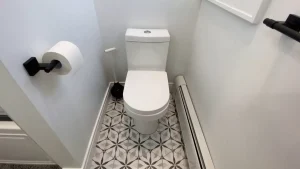 Medium-sized bathroom remodel by Stately Kitchen and Bath in North Buffalo, NY.