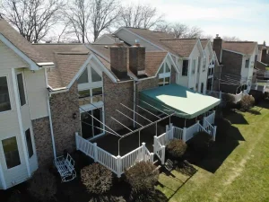 Deck replacements by Stately Builders for River Edge, HOA in Tonawanda, NY.