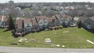 Deck replacements by Stately Builders for River Edge, HOA in Tonawanda, NY.