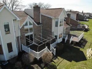 Deck replacements by Stately Builders for River Edge, HOA in Tonawanda, NY.