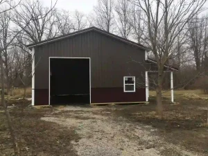 Equipment storage pole barn by Stately Post Frame in Clarence Center, NY.
