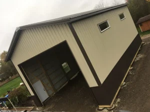 Pole barn garage for RV storage by Stately Post Frame in WNY.