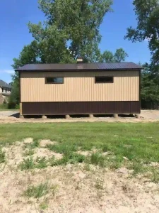 Rustic pole barn by Stately Post Frame in Pendleton, NY.