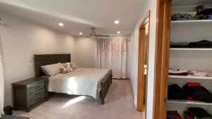 Master bedroom and walk-in closet addition by Stately General Contracting in Williamsville, NY.