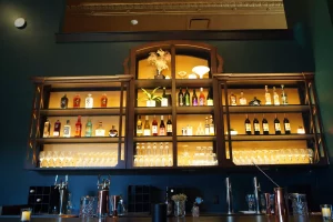 Custom bar liquor and spirit storage by Stately Builders in West Seneca, NY.