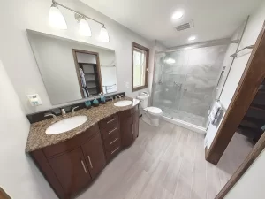 Bathroom remodel done in Getzville, NY by Stately Companies