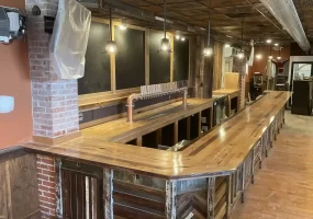 Custom bar by Stately Builders custom millwork and carpentry in Williamsville, NY.