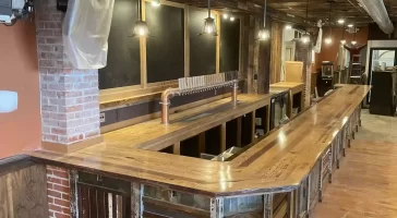 Custom bar by Stately Builders custom millwork and carpentry in Williamsville, NY.