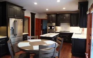 Modern kitchen remodel by Stately Kitchen and Bath in Clarence, NY.