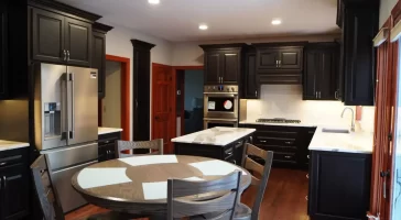 Modern kitchen remodel by Stately Kitchen and Bath in Clarence, NY.