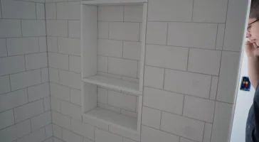 Medium-sized bathroom remodel by Stately Kitchen and Bath in North Buffalo, NY.