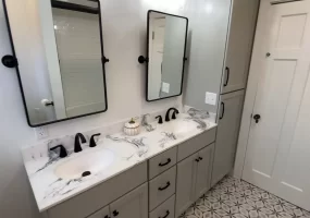Medium-sized bathroom remodel by Stately Kitchen and Bath in North Buffalo, NY.