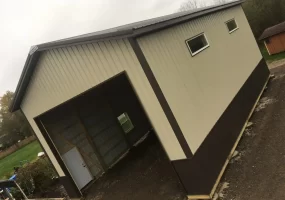 Pole barn garage for RV storage by Stately Post Frame in WNY.